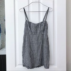 NWOT! Brandy Melville Karla Gingham Mini Dress